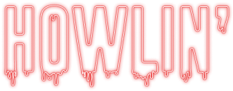 howlin rays logo red neon